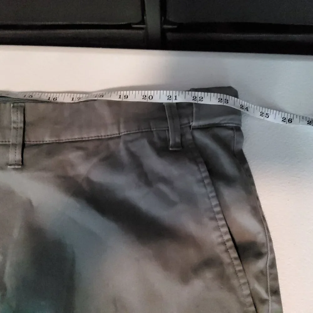 Goodfellow & Co Mens Straight Chino Pants 48W 32L Gray Cotton/Spandex